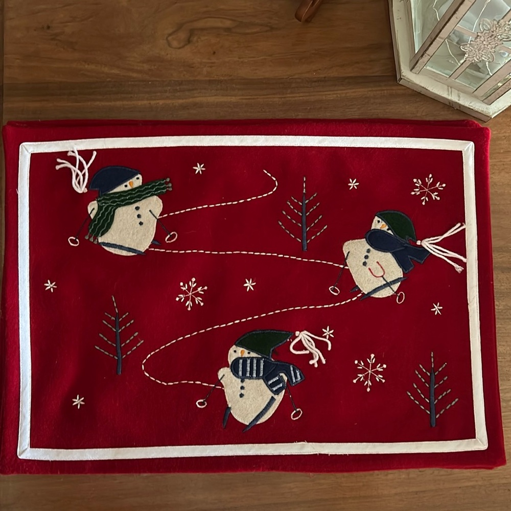 Snowman placemats